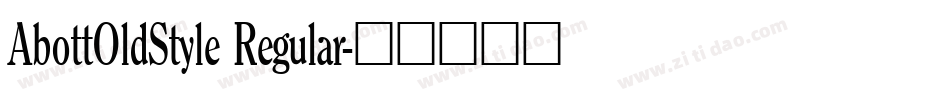 AbottOldStyle Regular字体转换